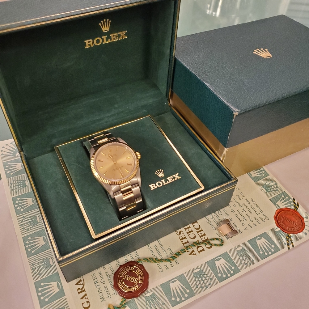 Rolex Champagne Oyster Perpetual 34mm
